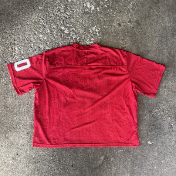 Cropped Jersey Mesh T-Shirt Y2K Streetwear Tate McRae - Picture 2 of 5